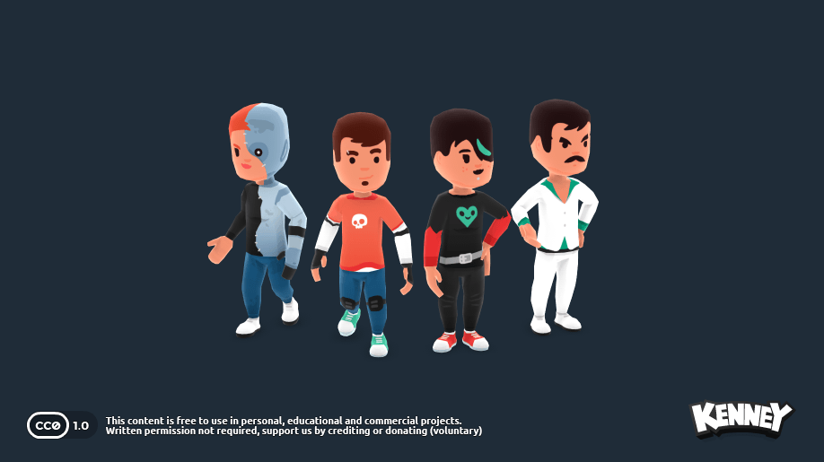 Animated Characters Protagonists 官方素材预览