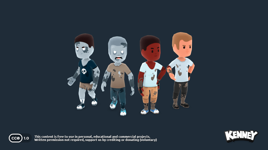 Animated Characters Survivors 素材包预览